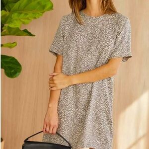 Jenni Kayne Leopard T-Shirt Dress Size Large